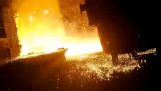 Accident in steel industry