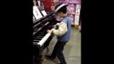 A little kid with a big talent