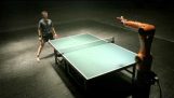 Man vs. machine in a ping-pong match