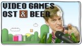 बीयर की बोतलें साथ Videogame संगीत