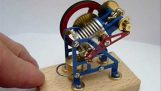 En miniatyr Stirlingmotor
