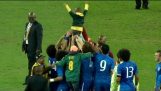 Kako je nacionalni brazilskih reagovala kada malo dete ušao na stadionu