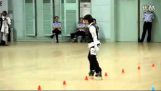 Vidunderlige skating fra en pige i Kina