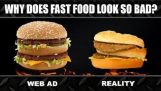 Fastfood: Annoncer og virkelighed