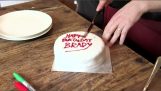 The right way to cut a cake