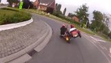 Aşırı değişime sidecar ile motosiklet