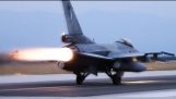 F-16 Blocul 50 – Decolare cu postcombustie