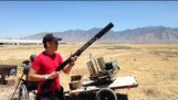 This is what a silencer on a shotgun sounds like