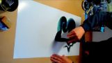 Painting a dragon with just one touch