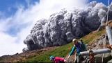 Охватываемые вулканического пепла