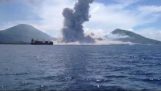 Egy hatalmas vulkánkitörés, Új-Guinea