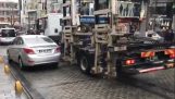 E se ilegalmente estacionado em Istambul