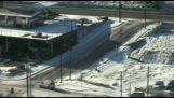 Cars Sliding Down Icy Hill