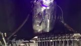 Robot toca guitarra heavy metal