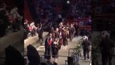 He tried doing a backflip at graduation