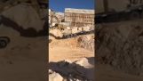 Excavator prevents an accident