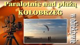 Paraglider over stranden i Kołobrzeg – maj 2022