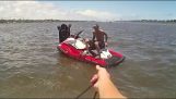 Police borrow boat to arrest suspected jet ski thief