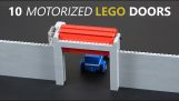 Соберите 10 моторизованных дверей Lego.