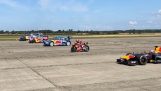 Corrida de arrancada entre F1, MotoGP, Rallycross, WRC e Supervan elétrica