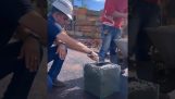 Use of vibration to improve cement homogeneity