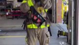 American vs French fireman helmet