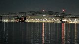 Schip vernietigt brug (Baltimore)