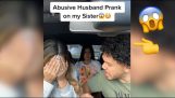 Violent husband prank