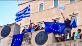 Ние живеем Европа събиране на Конституцията | Pro-ЕС Протест Гърция 2015