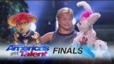 Dê-nos Lynne: Kid Ventriloquist Sings With A Little Help From Her Friends – America’s Got Talent 2017