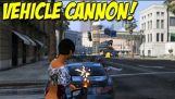 Vehicle Cannon Mod! – “Car Gun” For Grand Theft Auto 5 PC