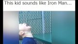 Acest copil Sună asemănător cu Iron Man Meme