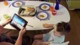 Technologie a détourné l'heure du dîner familial