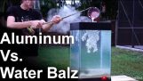 Molten Aluminum Vs ‘Spitballs’ – SO COOL!! (water balz)