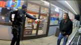 Bodycam Footage av politiet skjebnesvangert Skyting mann med sin egen pistol
