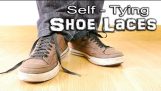 Samo-vezivanje cipela čipke trik
