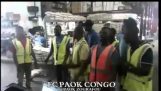 Fanów PAOK w Kongo
