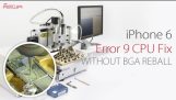 Master Job – iPhone 6 Error 9 CPU javítás nélkül BGA Reballing
