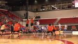 Spektakulær finale i volleyball kamp