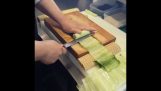 切割黃瓜的薄片