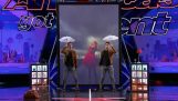 De tweeling magiërs in America's Got Talent