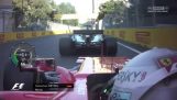 Skärmytsling och konflikt mellan Vettel och Hamilton i formel 1