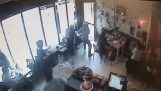 Der Diebstahl von einem Café in London