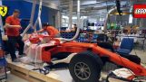 The Ferrari F1 car at actual size with LEGO