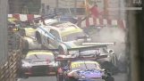 Big pile during the race GT World Cup Macau