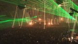 Spektakulært show med lys og lasershow