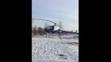 Helikopterkrasch vid start