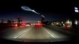 Raketen SpaceX orsakar pile-highway