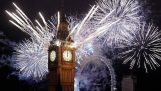 Ohňostroj Nový rok v Londýně
