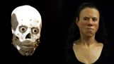 Ansiktet til en ung 9.000 år rekonstruert tredimensjonalt